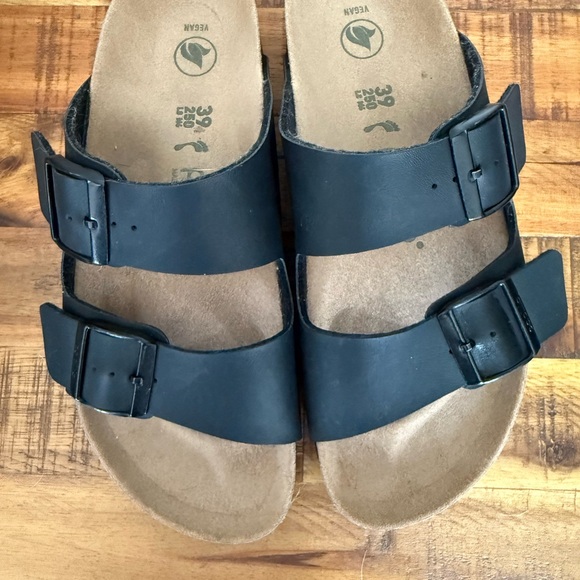 Birkenstocks Vegan Papillio Black Arizona Sandals - Picture 4 of 6